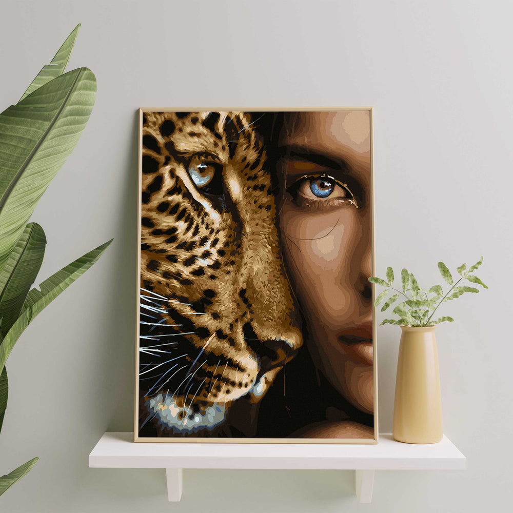 
                      
                        Painting by numbers - Girl and leopard
                      
                    