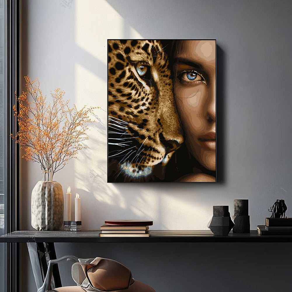 
                      
                        Painting by numbers - Girl and leopard
                      
                    