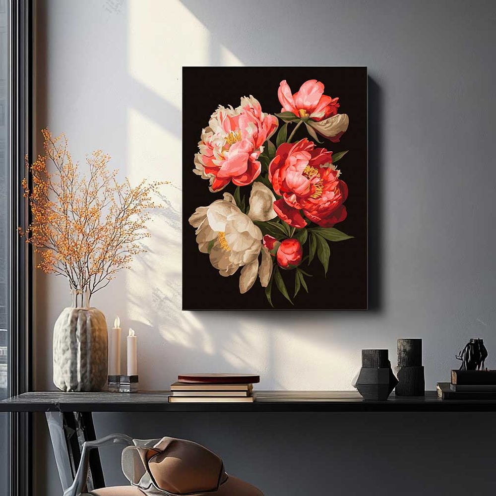 
                      
                        Painting by numbers - Bright peonies
                      
                    