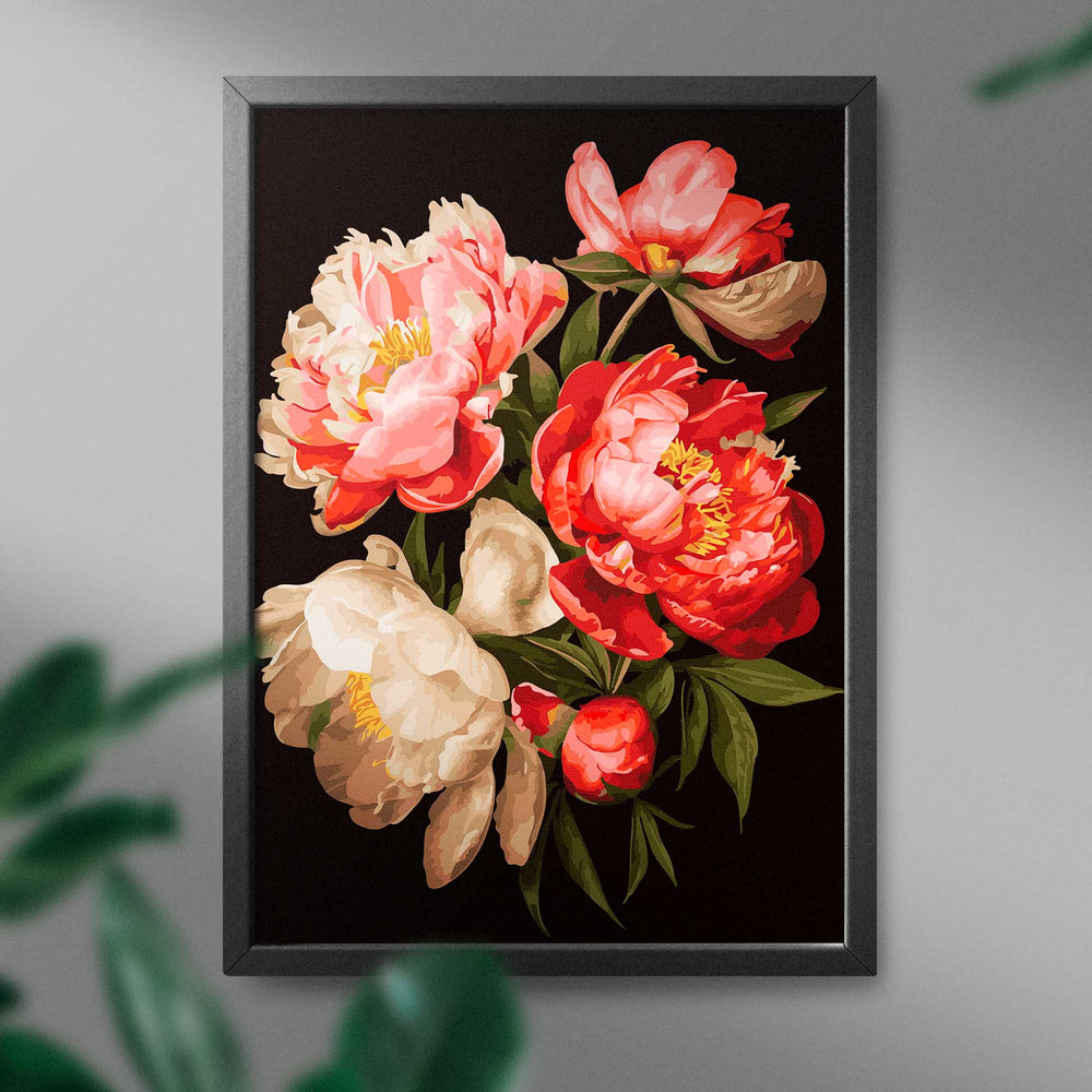 
                      
                        Painting by numbers - Bright peonies
                      
                    