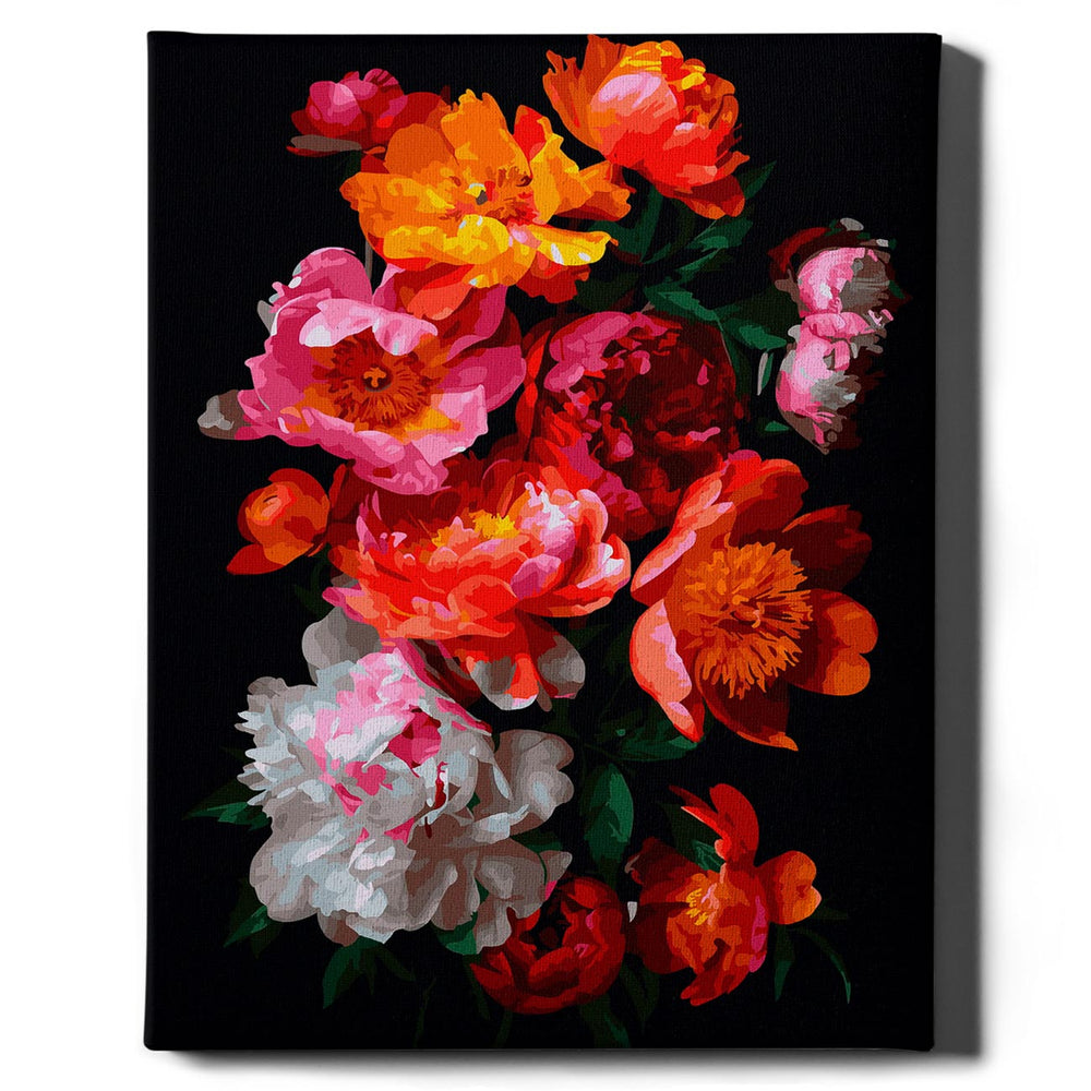 Painting by numbers - Bright bouquet of flowers