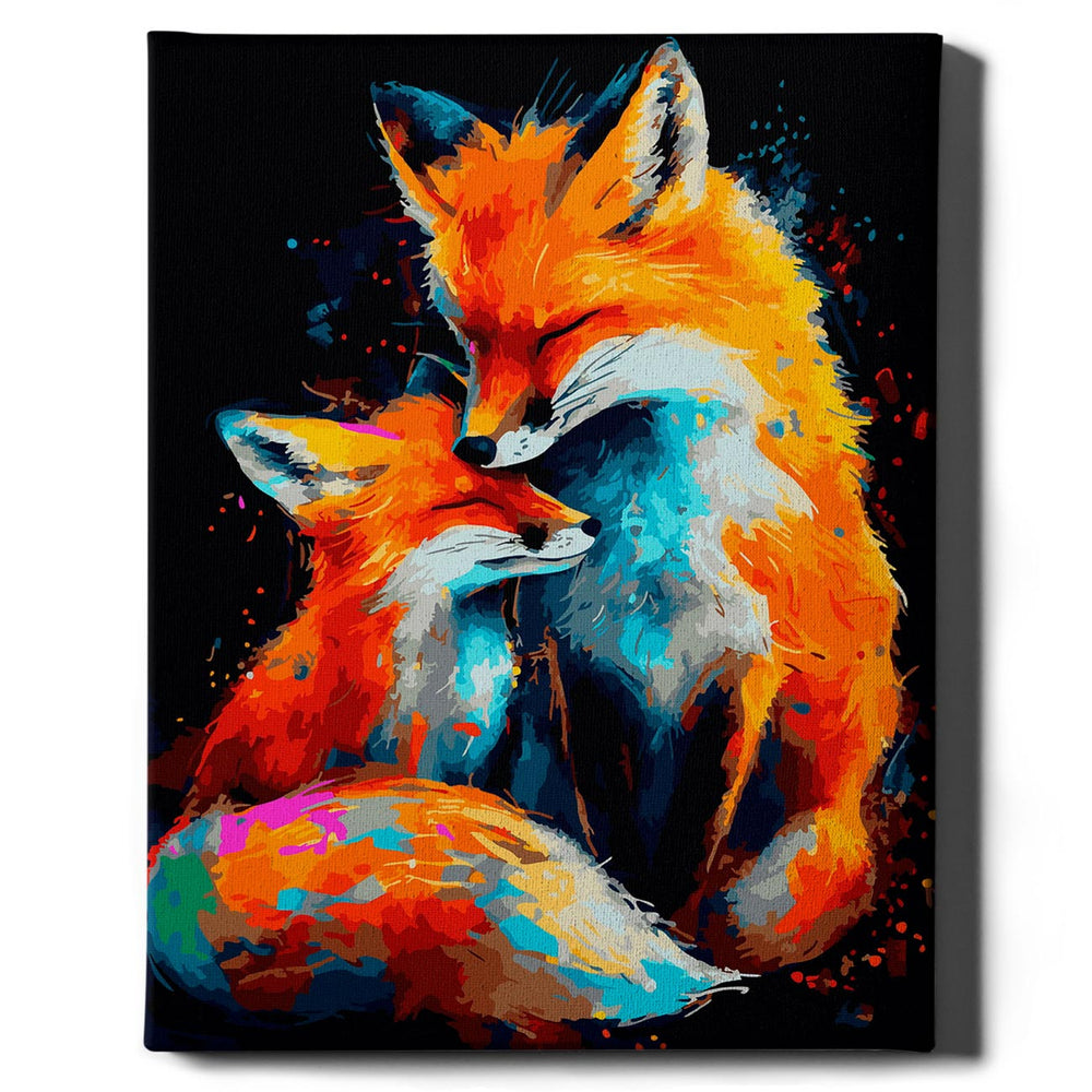 
                      
                        Painting by numbers - Colorful foxes
                      
                    