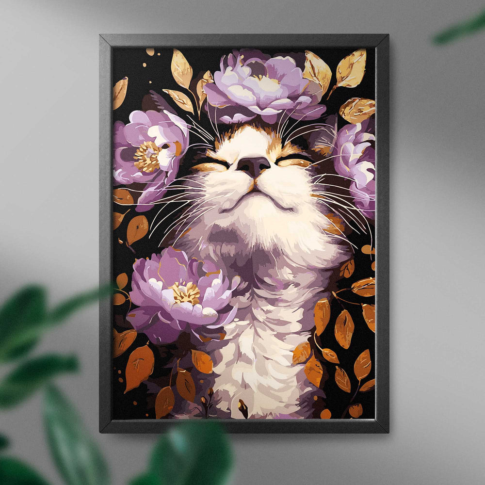 
                      
                        Painting by numbers - Kitten in purple flowers
                      
                    