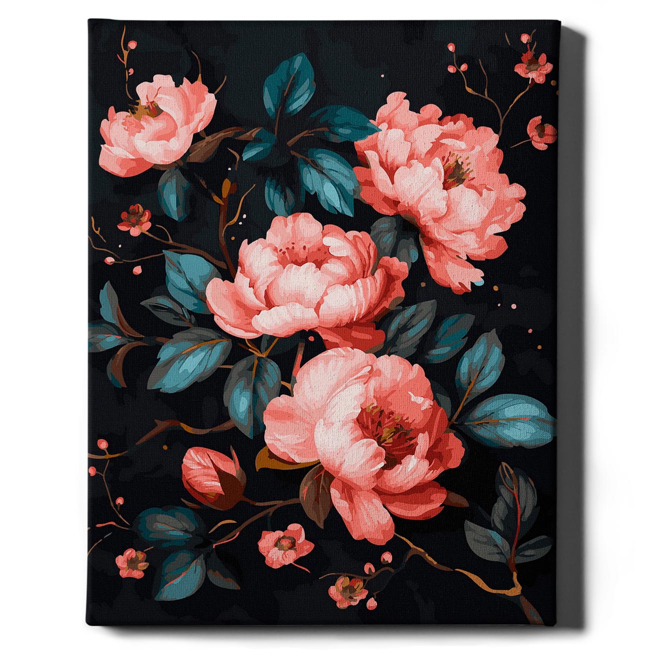 Painting by numbers - Luxurious peonies