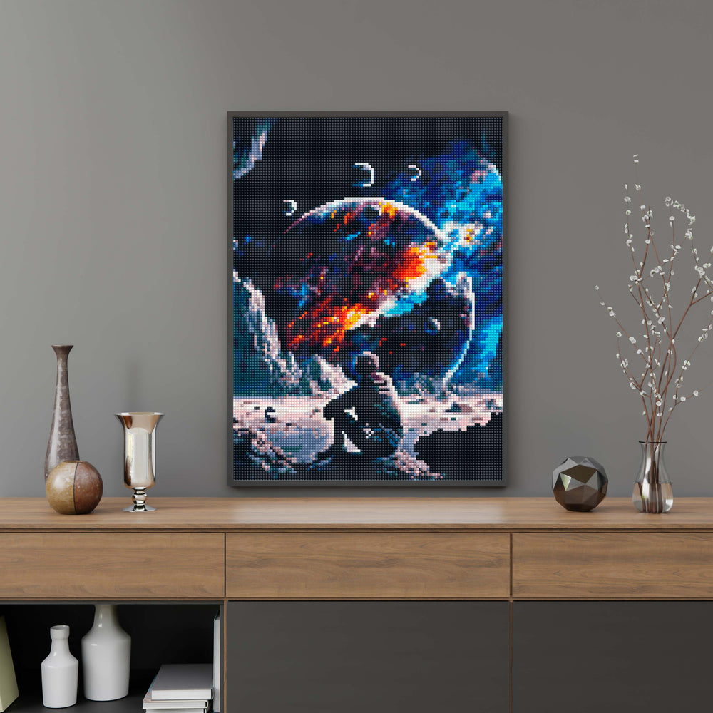 
                      
                        5D Diamond Schilderijenset 30x40 met lijst - Astronaut op de maan
                      
                    