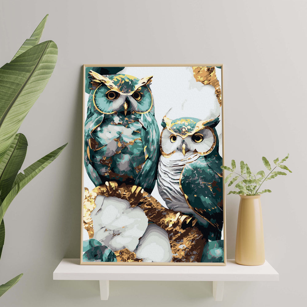 
                      
                        Painting by numbers - Owls in gold
                      
                    