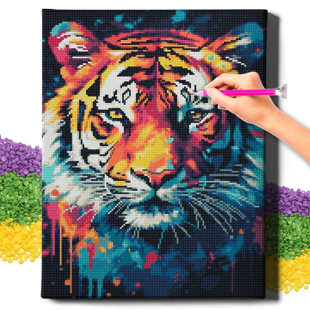 
                      
                        5D Diamond Schilderijenset 40x50 met lijst - Tijger
                      
                    