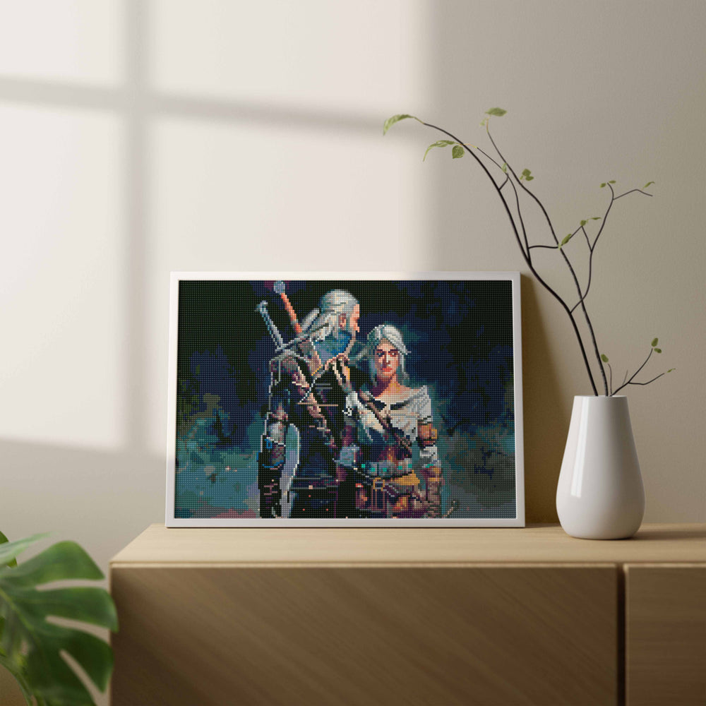 
                      
                        5D Diamond Schilderijenset 40x50 met lijst - Witcher Geralt en Ciri
                      
                    