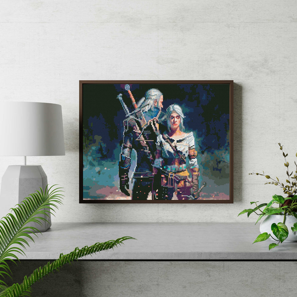 
                      
                        5D Diamond Schilderijenset 40x50 met lijst - Witcher Geralt en Ciri
                      
                    