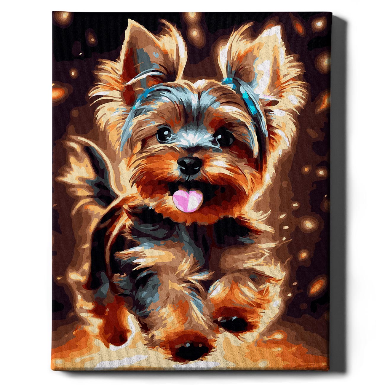 Schilderen op nummer - Happy Yorkshire Terrier