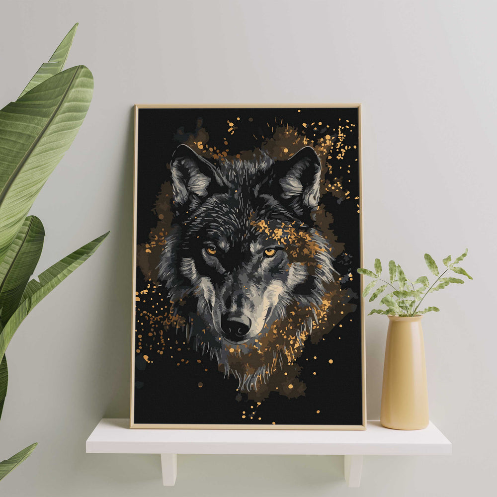 
                      
                        Schilderen op nummers - Wolf in goud
                      
                    