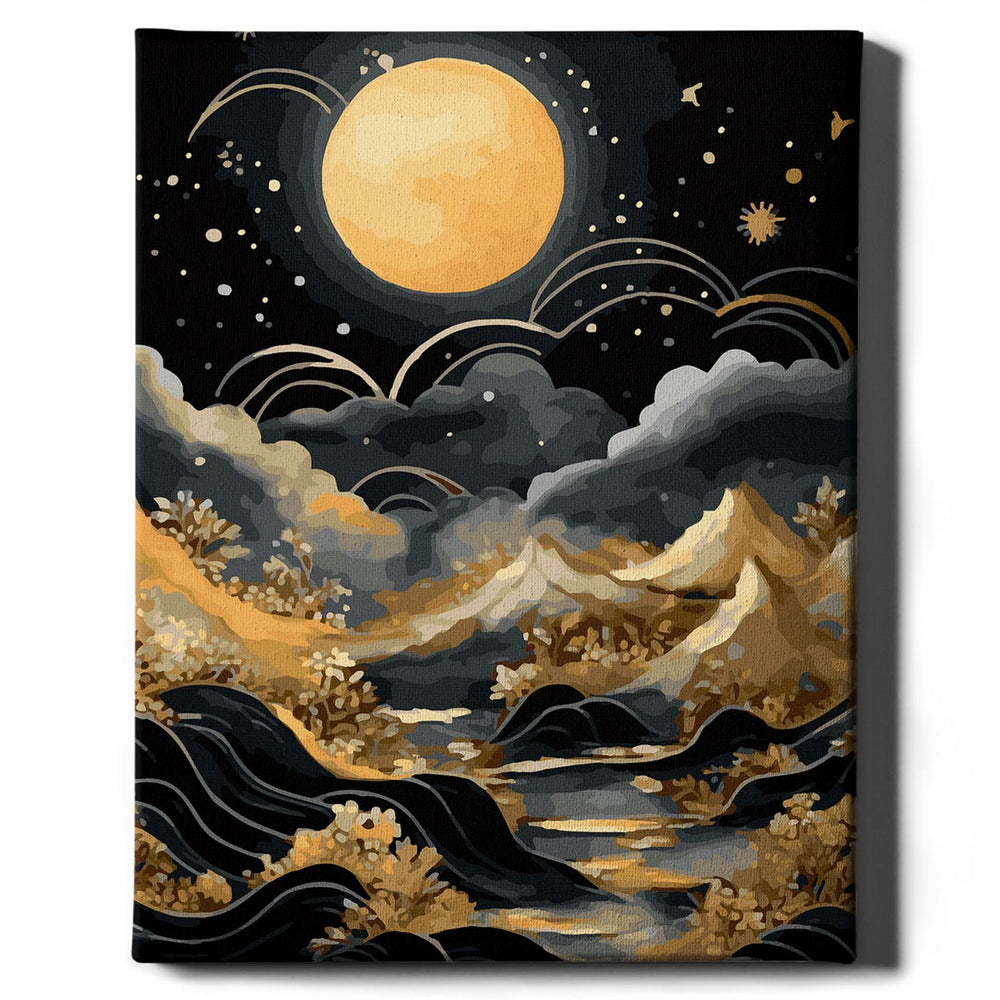 Painting by numbers - Golden moon